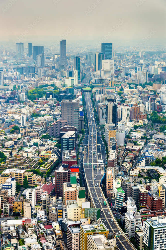 日本东京的速藤高速公路3号