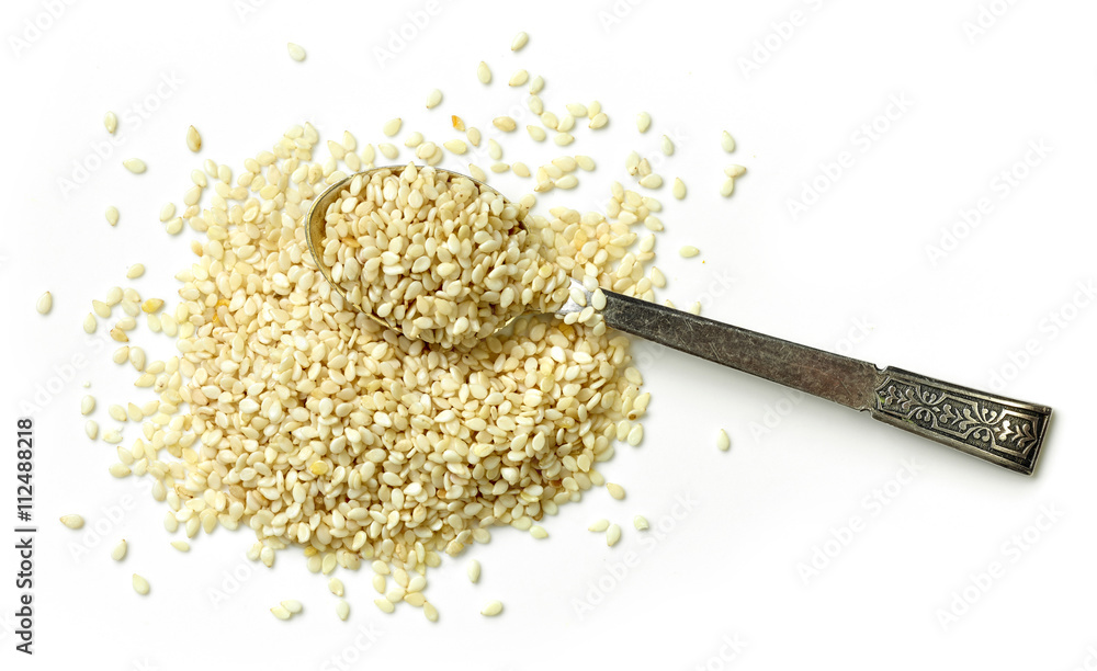 heap of sesame seeds