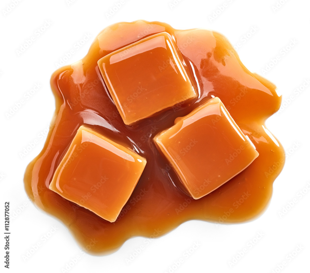 caramel candies and sweet sauce
