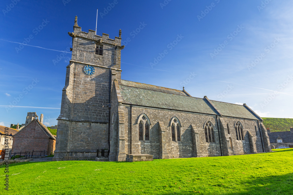 英国多塞特郡科孚城堡教堂建筑