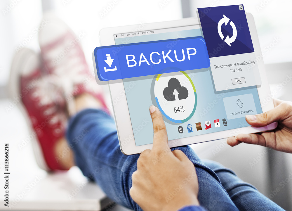 Backup Cloud Upload Sync Data Concept