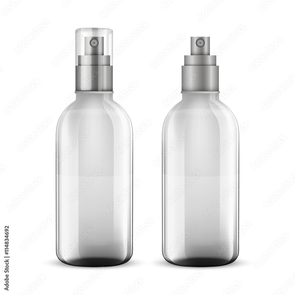 white shampoo bottle isolated on white