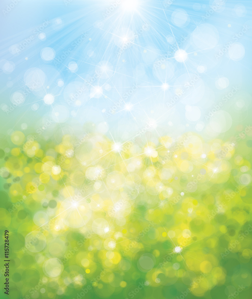 Vector blurred nature background.