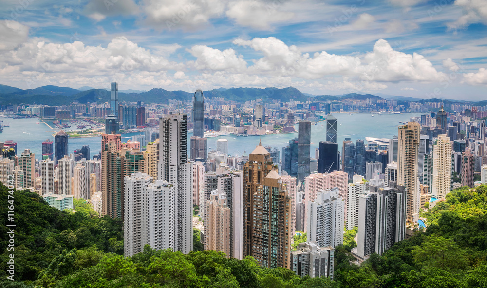 香港俯视图
