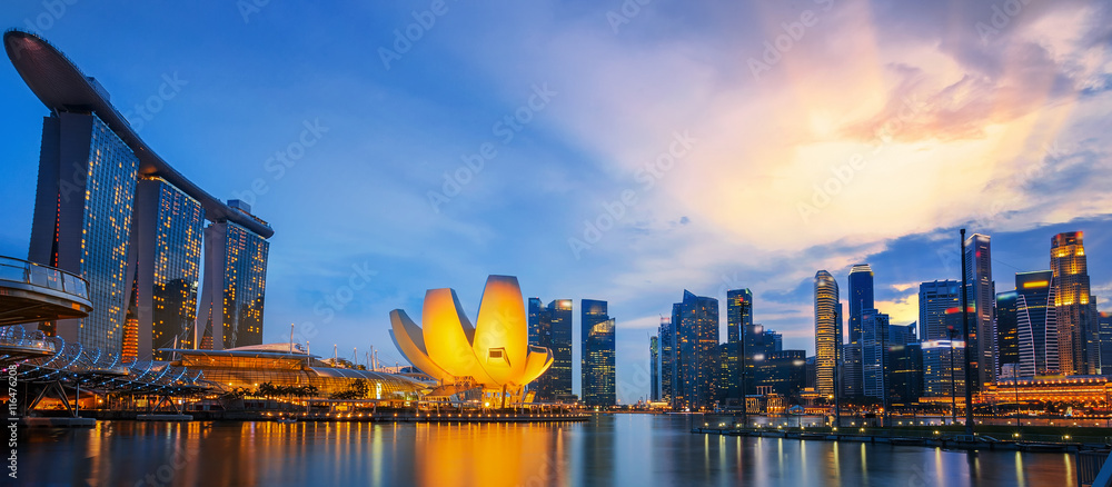 新加坡金融区景观