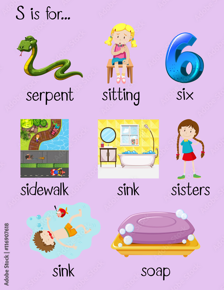 许多单词以字母S开头
