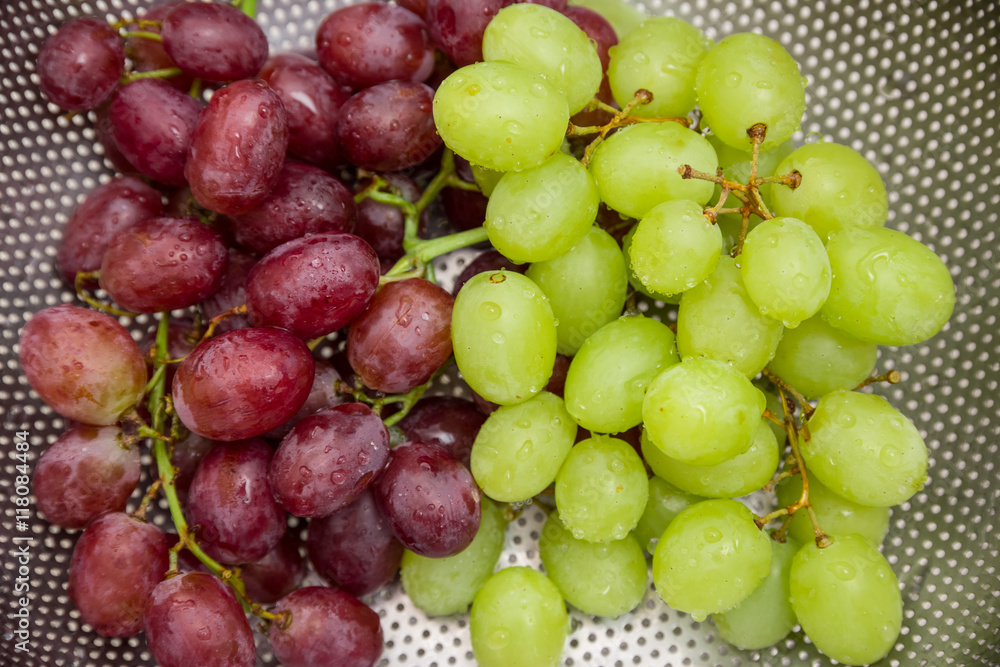 红葡萄和绿葡萄