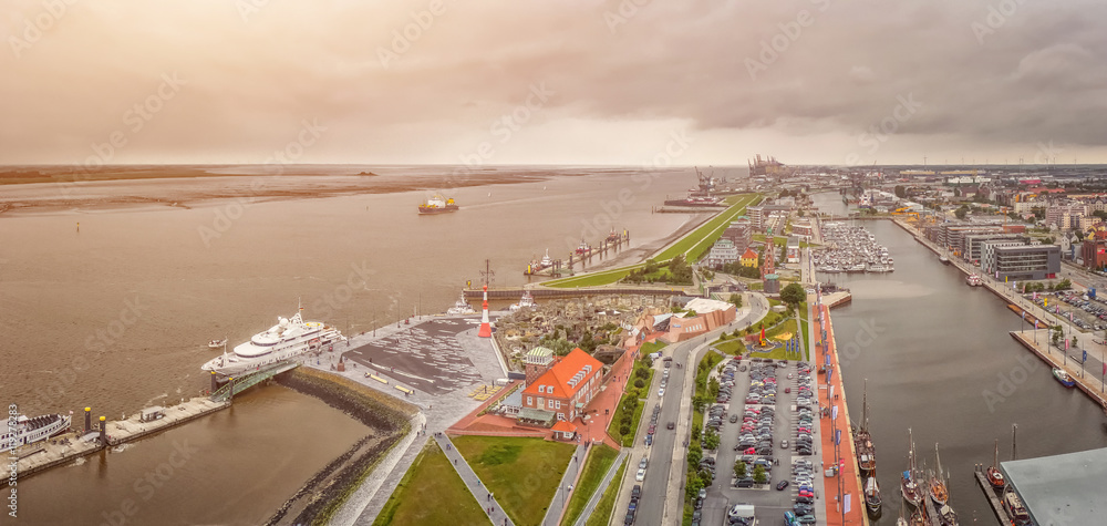 Famous Havenwelten and hanseatic city Bremerhaven, Germany