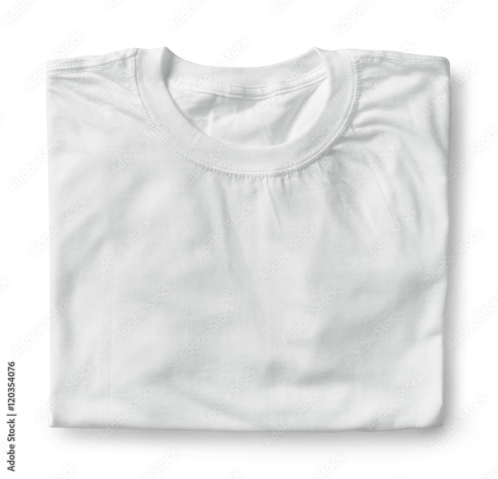 白色折叠棉衬衫