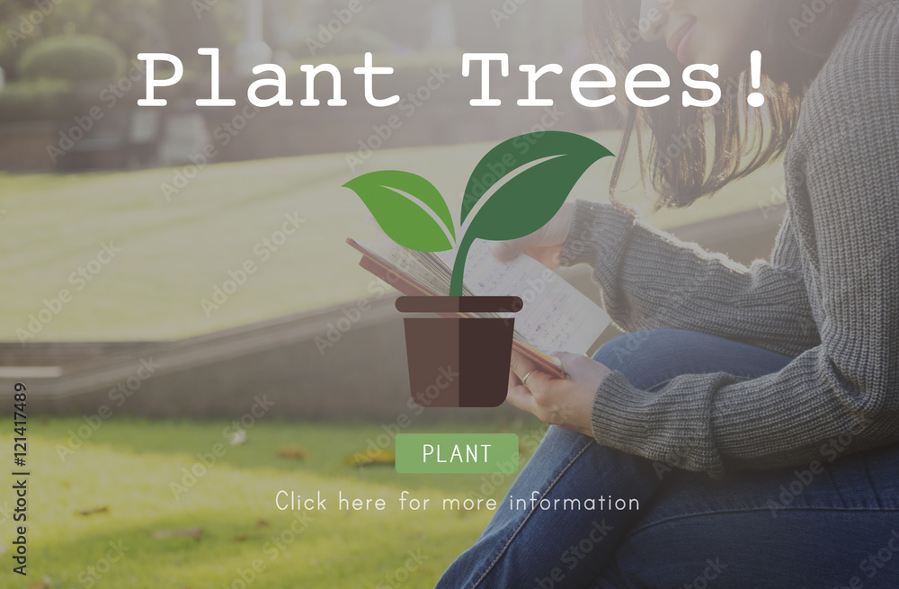 植物树木生态环保成长理念