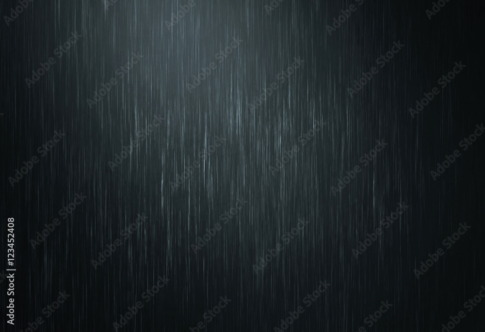 以深色为抽象背景的雨季降雨水滴