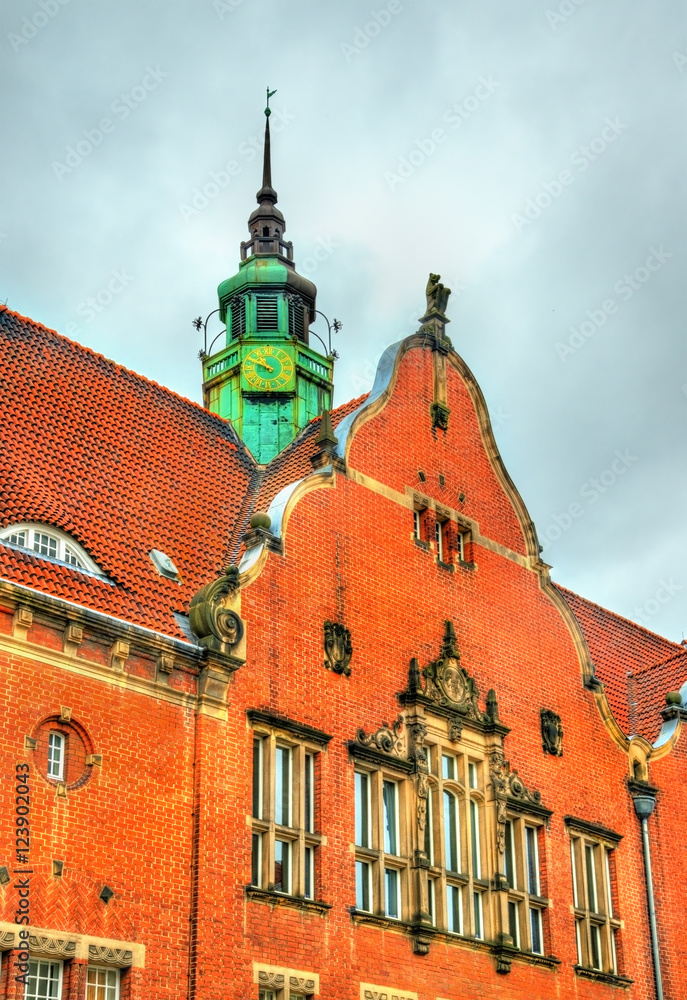 Buildings in the old town of Lubeck - Germany