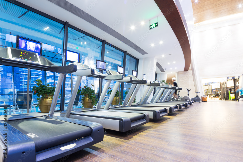 design and equipment in modern gym