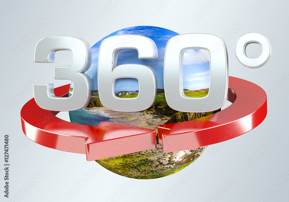360度3D渲染图标