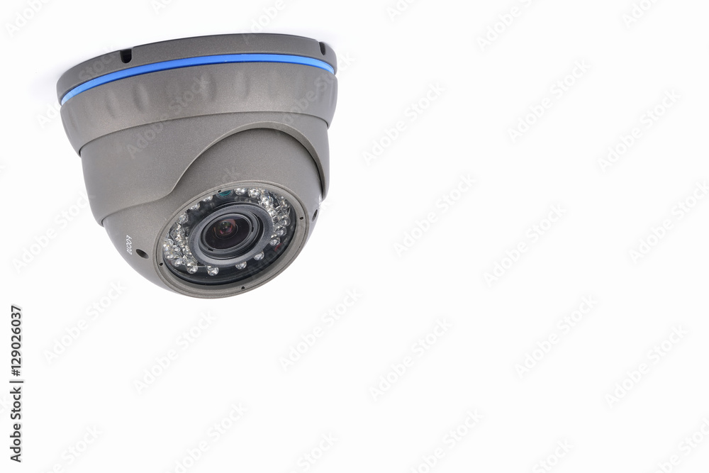 数字录像机和视频监控圆顶摄像机。