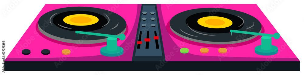 粉色DJ音乐机