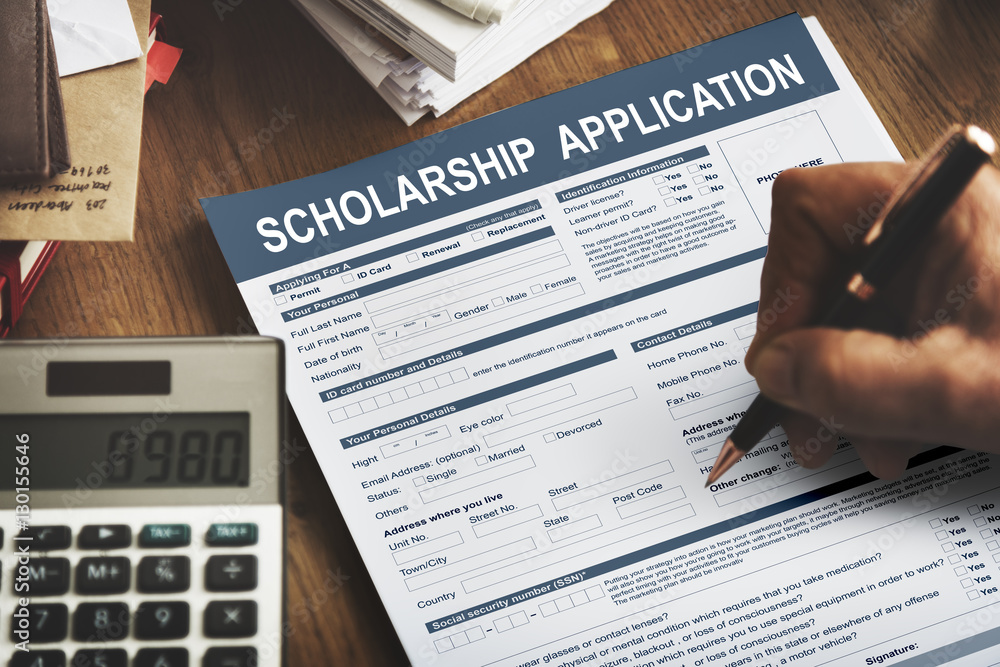 Scholarship Application Form Foundation Concept