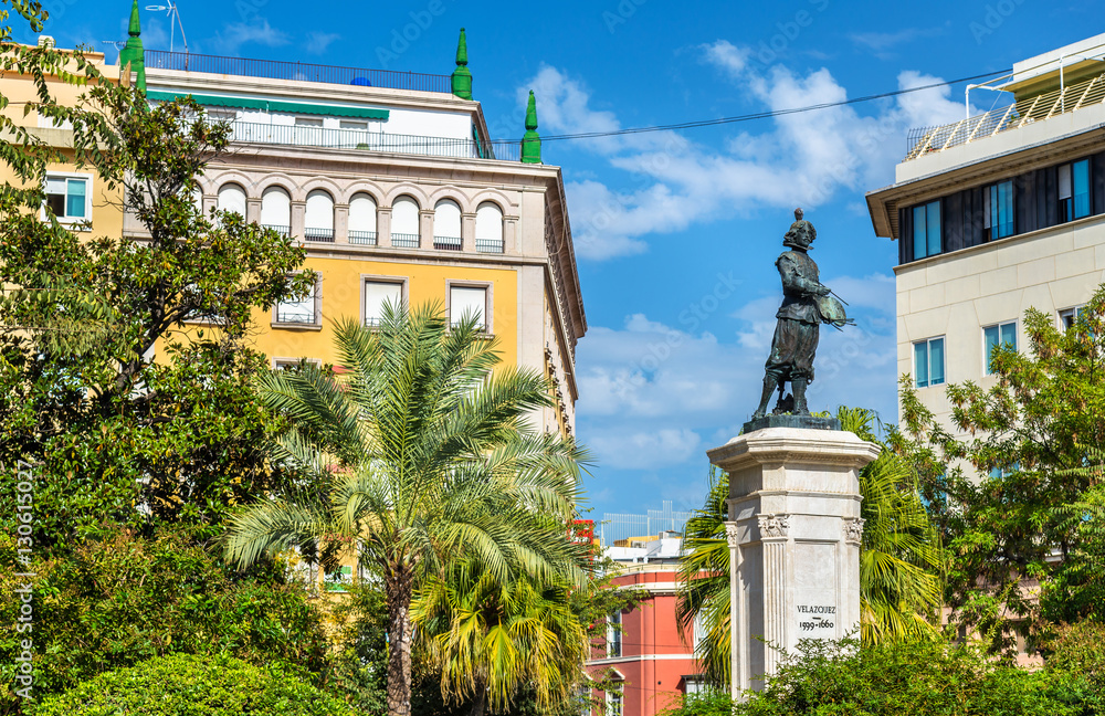 Statue of Diego Velazquez in Seville, Spain