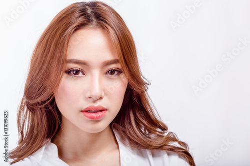Beauty shot of Asian American woman