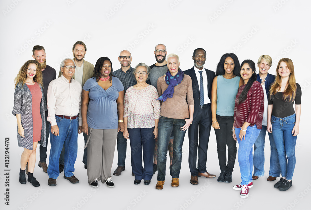 Diverse Group People Standing Concept