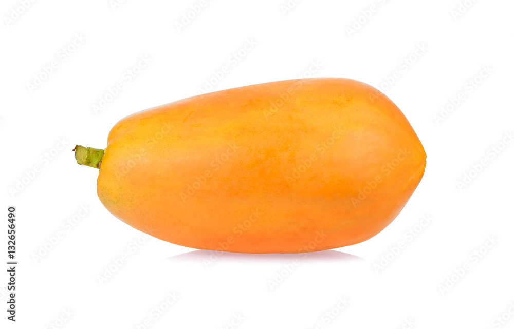 Papaya. Ripe papaya isolated on a white background
