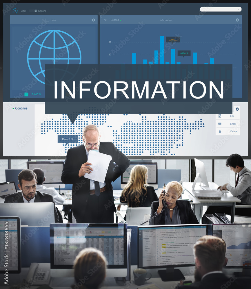 Information Data Details Facts Research Graphic Concept