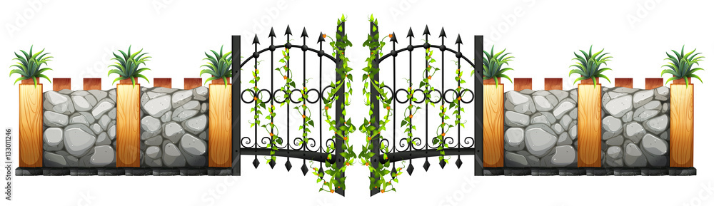 Wall and gate design
