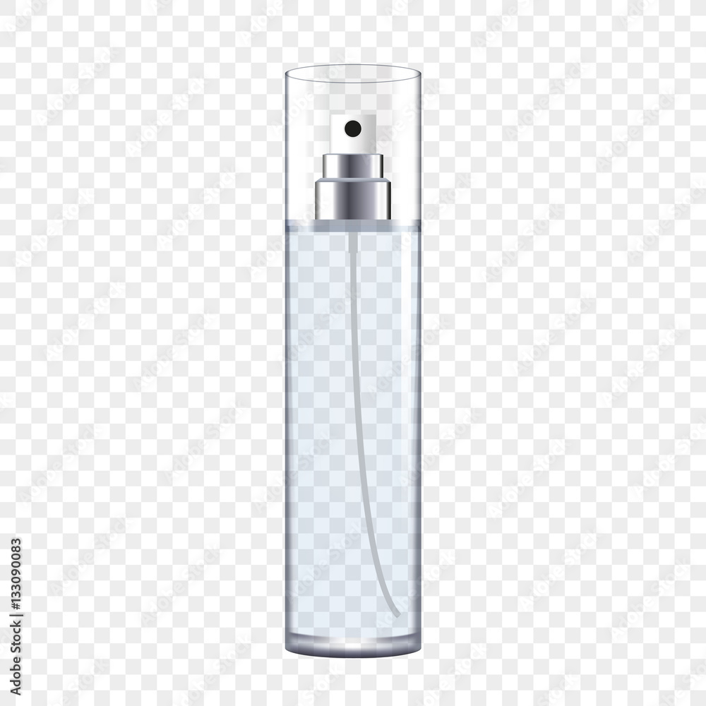 Transparent Perfume Bottle, vector illustration