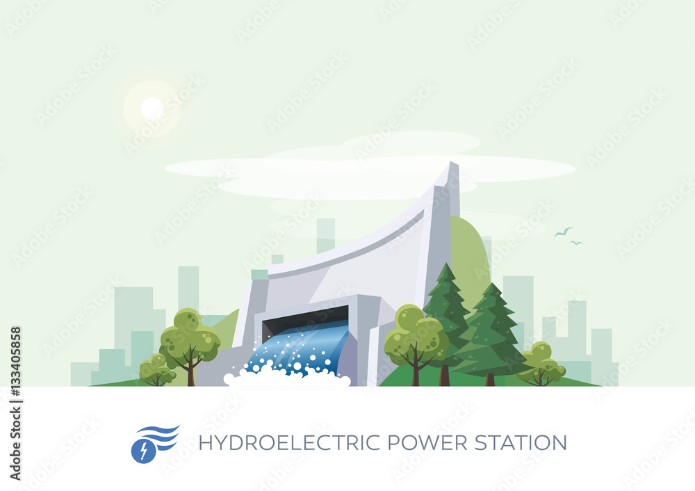 Hydroelectric Water Power Station
