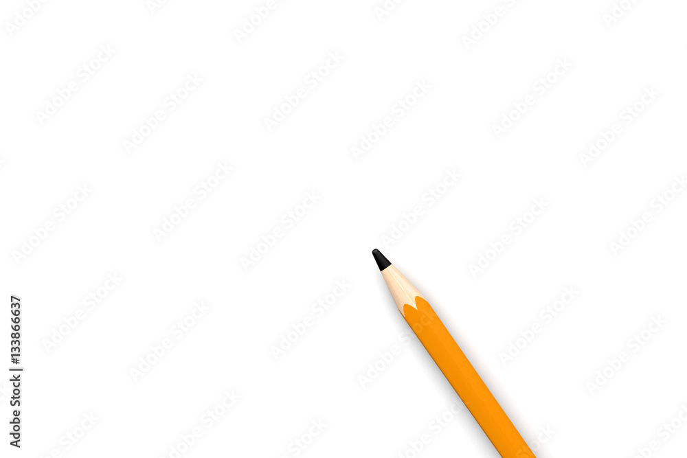 白底铅笔