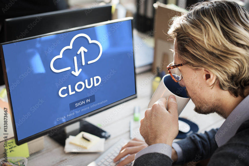 Cloud Computing Database Server Network Concept
