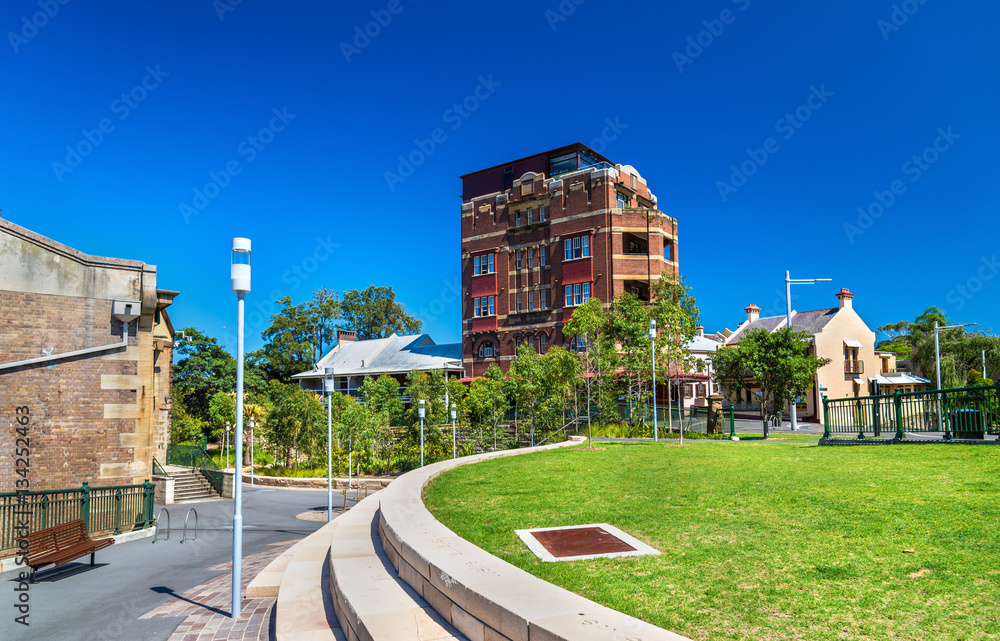 View of Barangaroo District in Sydney, Australia