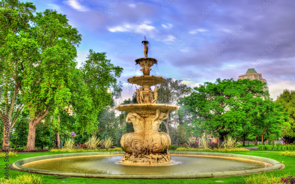 澳大利亚墨尔本卡尔顿花园Hochgurtel展览喷泉