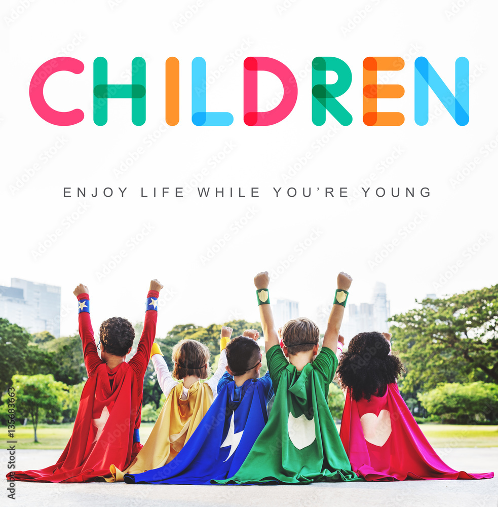 儿童享受生活——青少年概念