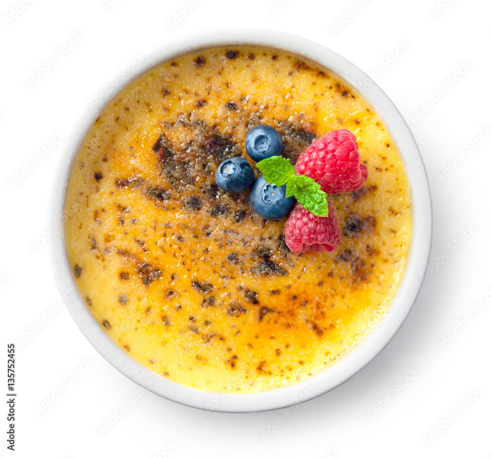 bowl of homemade creme brule