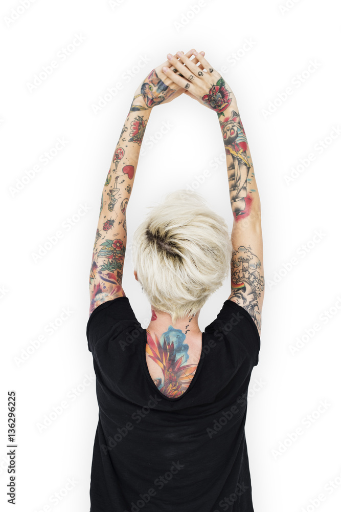Tattoo Woman Style Glamour Alternative Lifestyle Concept