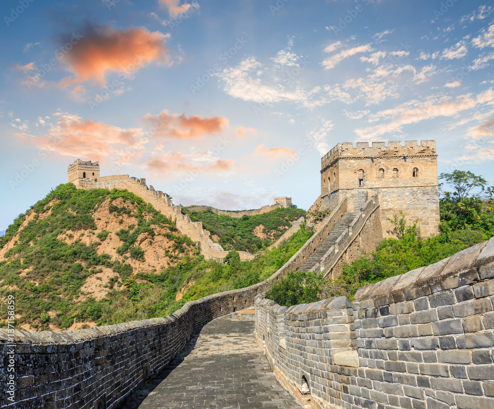 Beautiful and spectacular Great Wall of China
