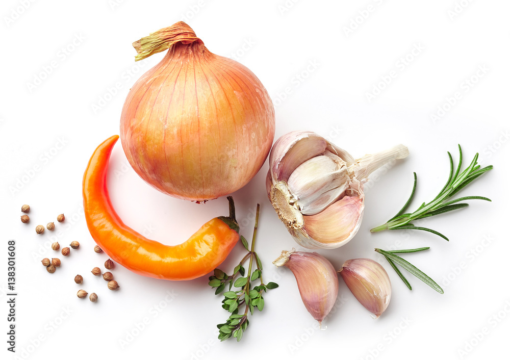 composition of onions and spices