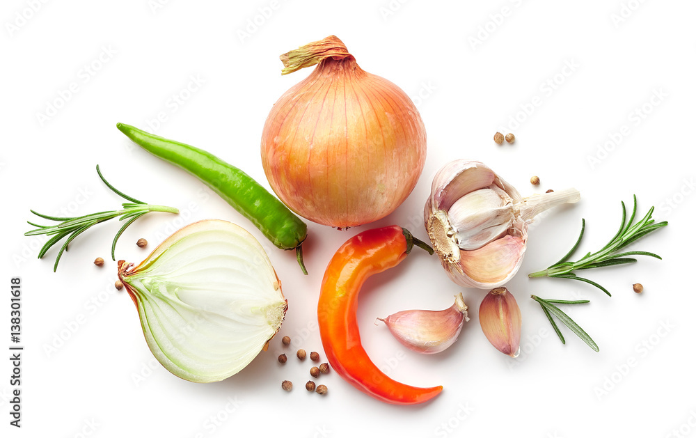 composition of onions and spices