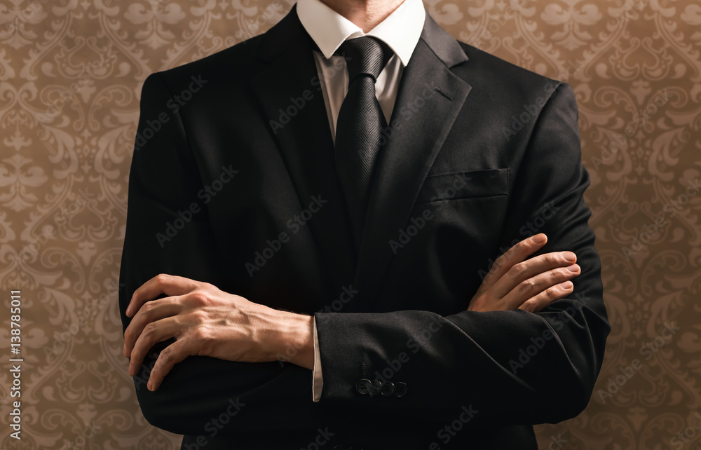 Businessman with folded arms