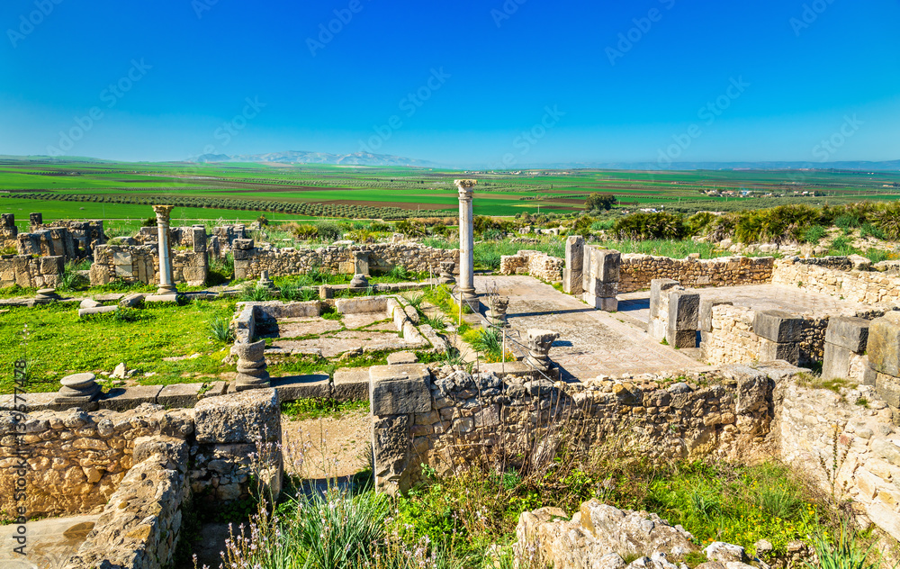 摩洛哥柏柏尔人和罗马城市沃卢比利斯遗址