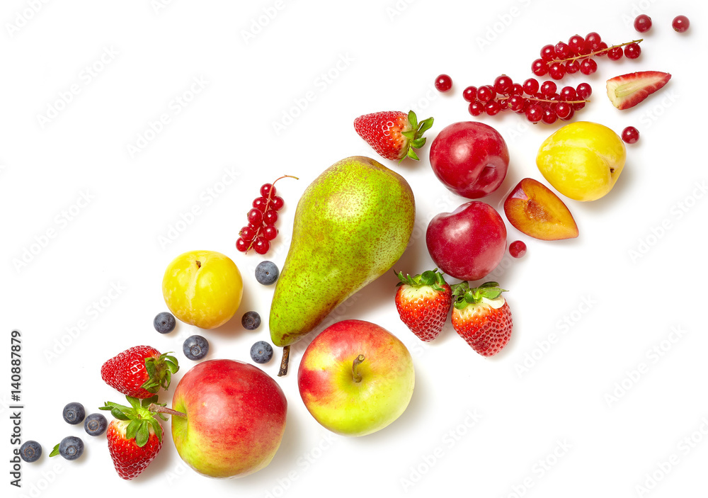 各种水果的对角线组成