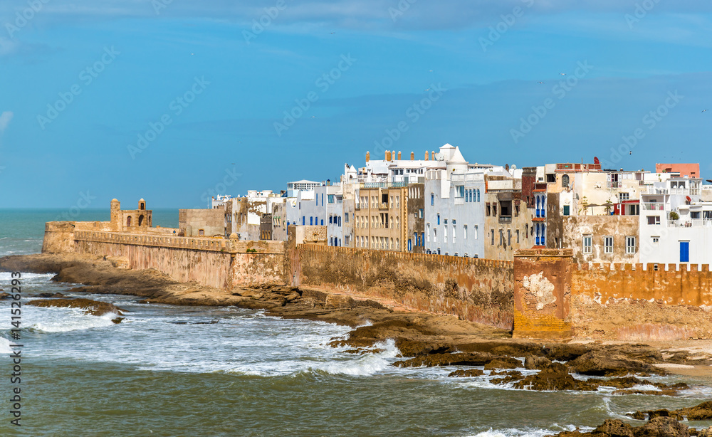摩洛哥联合国教科文组织世界遗产Essaouira的城市景观
