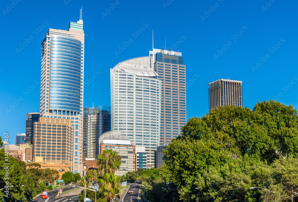 澳大利亚悉尼中央商务区天际线