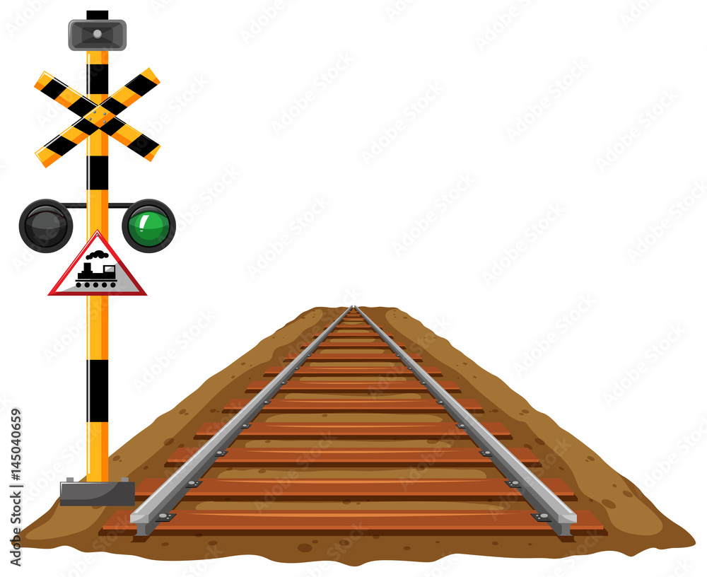 Traffic lights for train and railroad