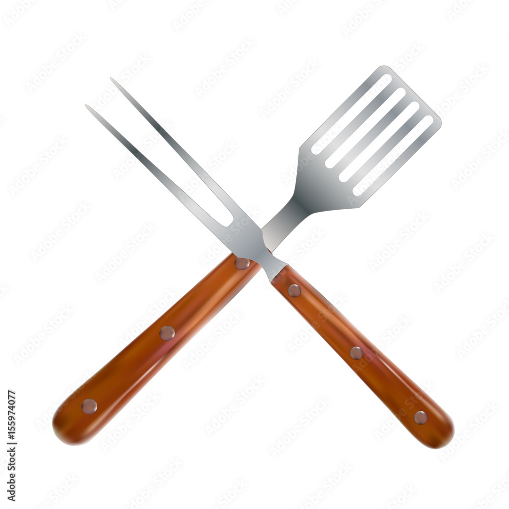 BBQ and Grill Tools. Vector Illustration