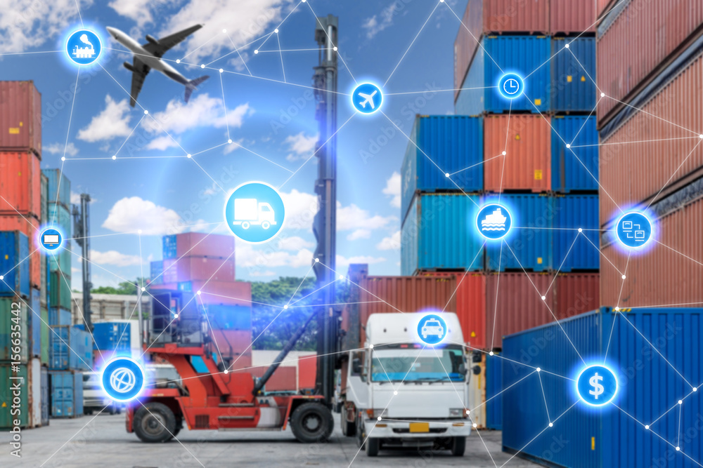 集装箱货运全球业务连接技术接口全球合作伙伴连接