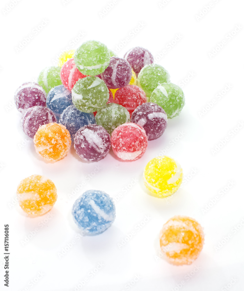 Close - up Group of Sweet sugar candy