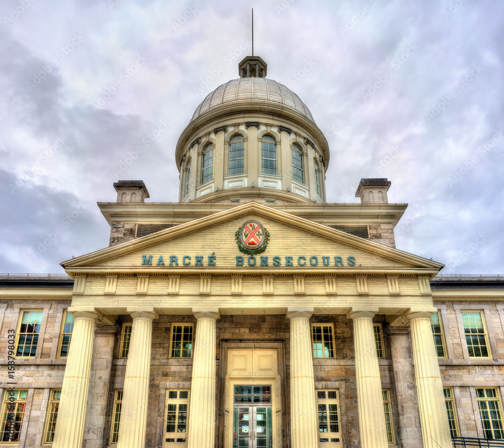 Bonsecours Market in old Montreal, Canada. Built in 1860