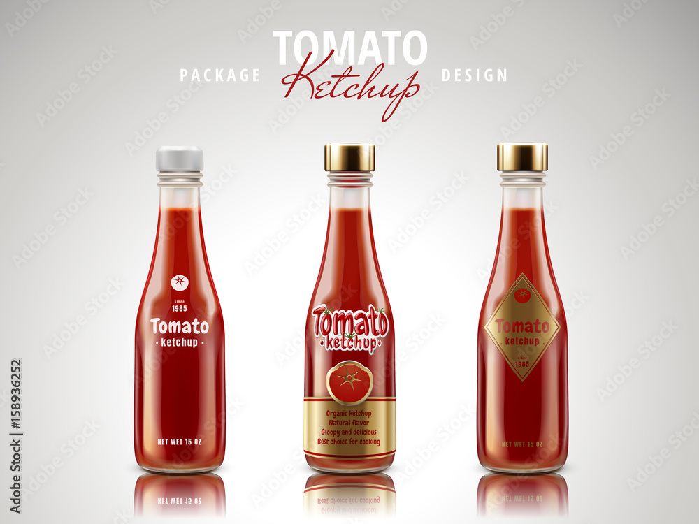 tomato ketchup package design
